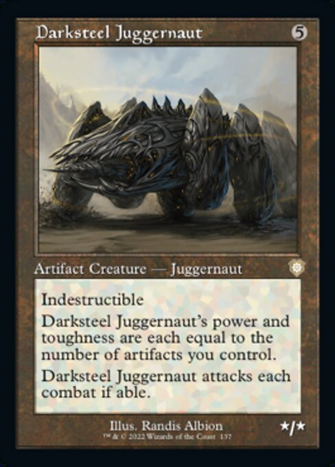 darksteel cards mtg Juggernaut card types Altered Art - Darksteel Colossus