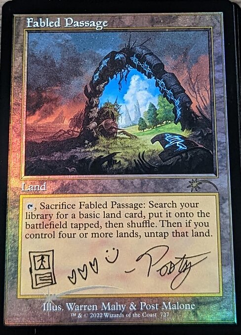 mtg post malone cards Magic The Gathering, Secret Lair: Malone: Backstage Pass Card Monster Games If you cast a spell this way post malone card mtg Buys
