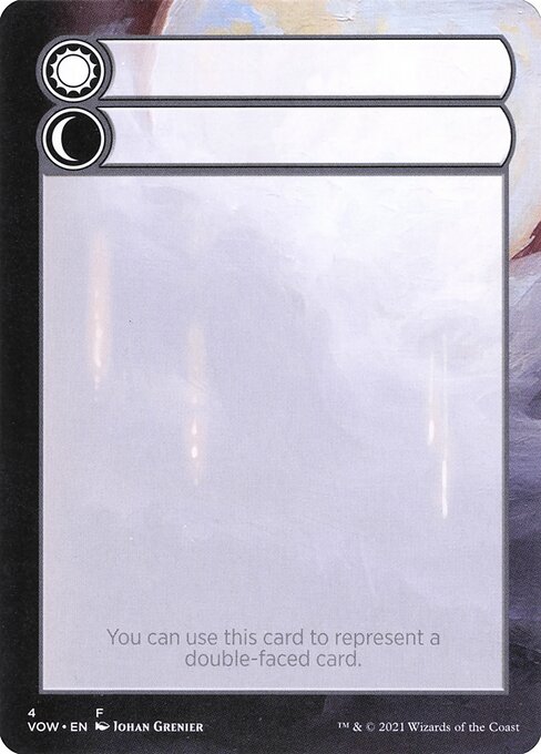 mtg double faced card token Stainless Steel The Ring - Metal Tokens Double-Faced Substitute Card Token |
