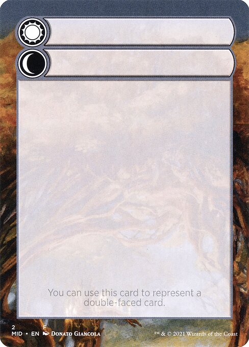 mtg double faced card token Stainless Steel The Ring - Metal Tokens Double-Faced Substitute Card Token |